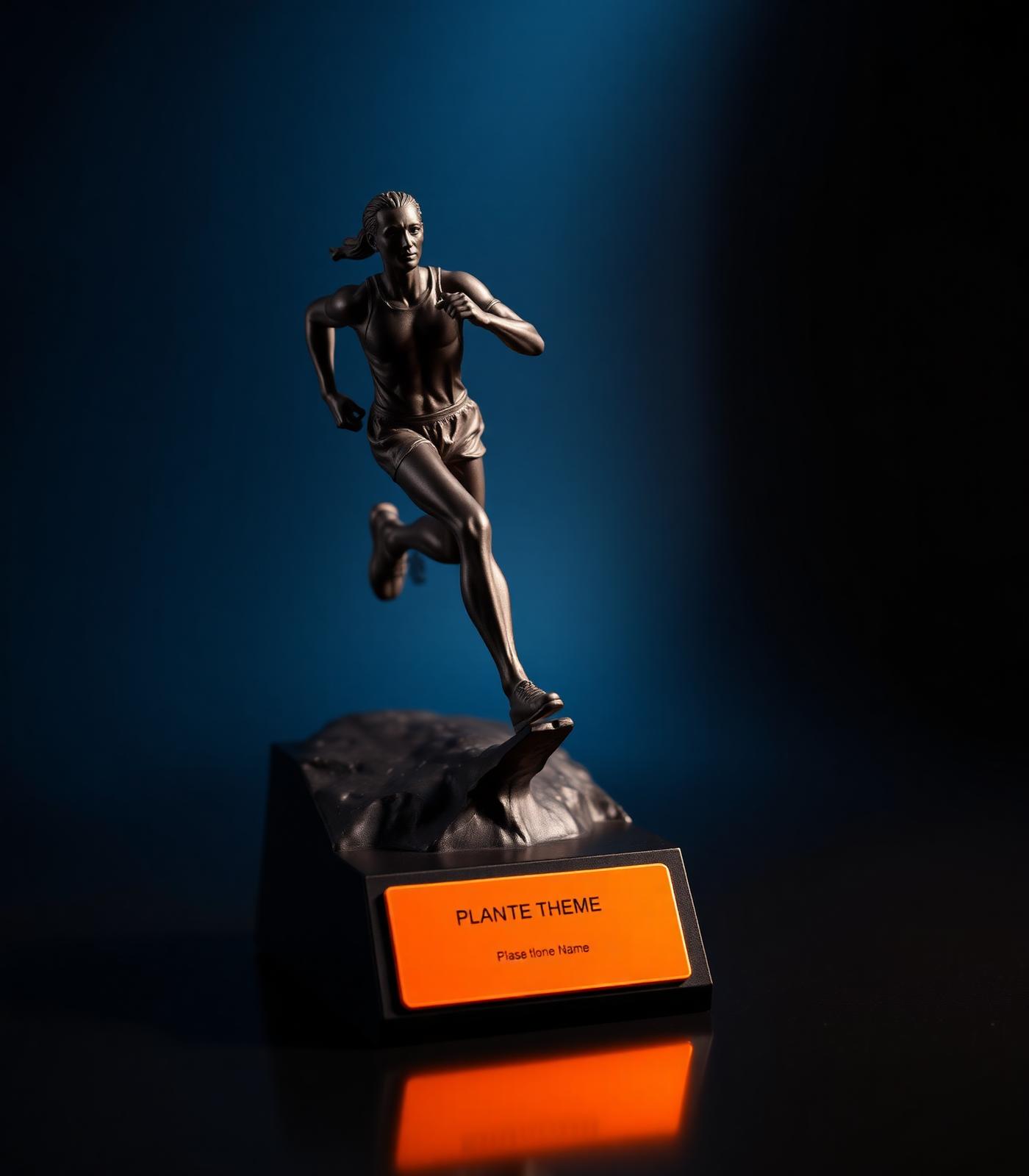 Escultura personalizada de maratonista Gorduxos